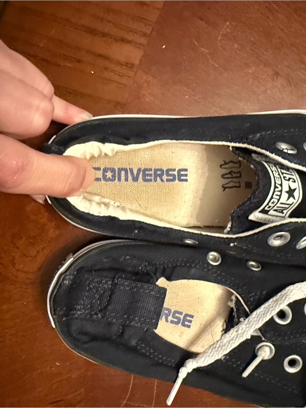 Converse Black and White Low-Top Slip-On Sneakers - Picture 5 of 6